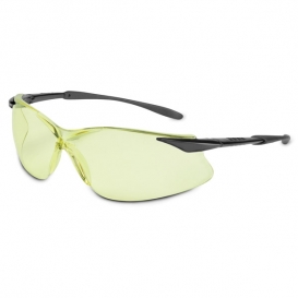 North Safety Tectonic Safety Glasses - Black Frame - Amber Lens