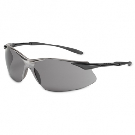 North Safety Tectonic Safety Glasses - Black Frame - Silver Mirror Lens