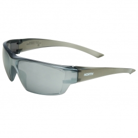 North Safety Conspire Safety Eyewear - Gray Frame - Silver Mirror Anti-Fog Lens