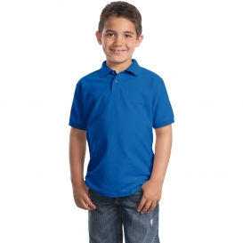 Port Authority Y500 Youth Silk Touch Polo - Royal