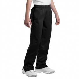 Sport-Tek YPST91 Youth Tricot Track Pants - Black