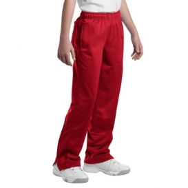 Sport-Tek YPST91 Youth Tricot Track Pants - True Red