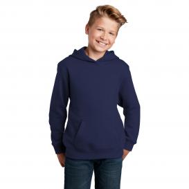 Sport-Tek YST254 Youth Pullover Hooded Sweatshirt - True Navy