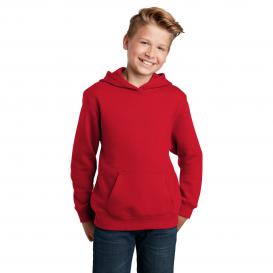 Sport-Tek YST254 Youth Pullover Hooded Sweatshirt - True Red