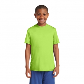 Sport-Tek YST350 Youth PosiCharge Competitor Tee - Lime Shock