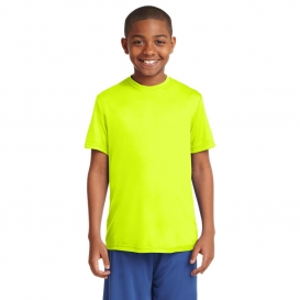 Sport-Tek YST350 Youth PosiCharge Competitor Tee - Neon Yellow