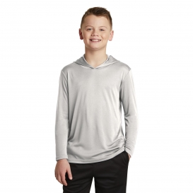 Sport-Tek YST358 Youth PosiCharge Competitor Hooded Pullover - Silver