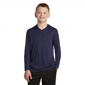 Sport-Tek YST358 Youth PosiCharge Competitor Hooded Pullover - True Navy