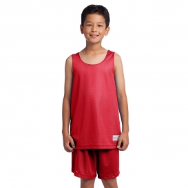 Sport-Tek YST500 Youth PosiCharge Classic Mesh Reversible Tank - True Red