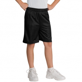 Sport-Tek YST510 Youth PosiCharge Classic Mesh Shorts - Black