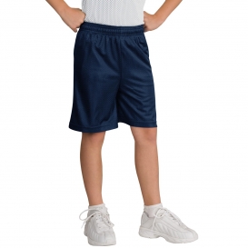 Sport-Tek YST510 Youth PosiCharge Classic Mesh Shorts - True Navy