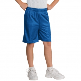 Sport-Tek YST510 Youth PosiCharge Classic Mesh Shorts - True Royal