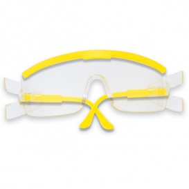 Crews ZX Plus Safety Glasses - Yellow Frame - Clear Lens