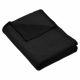 Port Authority BP46 Arc Sweater Fleece Blanket - Deep Black