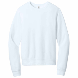 Bella + Canvas BC391 Unisex Sponge Fleece Classic Crewneck Sweatshirt - White