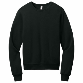 Bella + Canvas BC391 Unisex Sponge Fleece Classic Crewneck Sweatshirt - Black