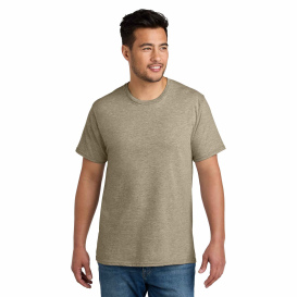 Port & Company PC340 CVC Tee - Desert Tan Heather