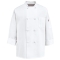 Chef Designs 0414WH Eight Knot Button Chef Coat with Thermometer Pocket