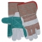MCR Safety 1201DP Ladies Split Shoulder Double Palm Leather Gloves - 3.5