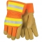 MCR Safety 19261 Luminator Grain Pigskin Leather Gloves - Thermosock Lined - Reflective Back