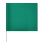 Presco Plain Wire Staff Marking Flags - 2x3 - 15 inch Staff - Green