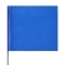 Presco 2x3 Plain Marking Flags with 18 inch Wire Staff - Blue - 100 Flags