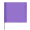 Presco 2x3 Plain Marking Flags with 18 inch Wire Staff - Purple - 100 Flags