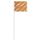 Presco 4x5 Reflective Marking Flags with 15 Inch Wire Staff - Orange Glo - 1000 Flags