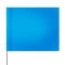 Presco Plain 4 inch x 5 inch with 21 inch Staff - 100/Bundle - Blue Glo