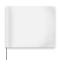 Presco 4x5 Plain Marking Flags with 21 inch Wire Staff - White - 100 Flags
