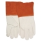 MCR Safety 4950LB CV Grade Grain Leather MIG/TIG Welding Gloves - 4.5 Inch Split Cuff