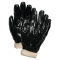 MCR Safety 6100 Single Dipped PVC Coated Gloves - Knit Wrist - Interlock Lined - Black