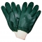 MCR Safety 6420 Double Dipped PVC Coated Gloves - Jersey Lined - Knit Wrist - Green