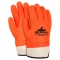 MCR Safety 6521SCO Industry Standard PVC Coated Gloves - Foam Lined - Orange