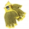 MCR Safety 9369 Cut Pro Fingerless Kevlar Gloves - 7 Gauge - PVC Dots Both Sides - Cut Resistant - Yellow