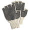 MCR Safety 9508M Fingerless String Knit Gloves - 7 Gauge Cotton/Polyester - PVC Dots Both Sides