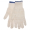 MCR Safety 9635 String Knit Gloves - 7 Gauge Cotton/Polyester - Hemmed - Natural