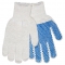 MCR Safety 9650MB String Knit Gloves - 7 Gauge Cotton/Polyester - 1-Sided PVC Blocks