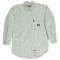 Berne FRSH21T Tall Flame-Resistant Down Plaid Work Shirt - Green/White