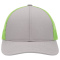 AB-P114-Ht-Gr-Ng-Ht-Gr Heather Grey/Neon Green/Heather Grey
