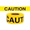 CAUTION - Barricade Tape 1000 ft Roll-2.5 Mil