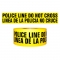 POLICE LINE DO NOT CROSS/SPANISH - Barricade Tape 1000 ft Roll-2.5 Mil