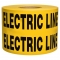 Presco B6104Y6 Underground Non Detectable Warning Tape - BURIED ELECTRIC LINE BELOW