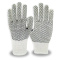 C2V 4106G Economy Poly/Cotton Work Gloves - Two-Sided Dotted PVC  