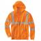 Carhartt 100503 Type R Class 3 Zip-Front Safety Sweatshirt - Brite Orange