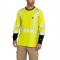 Carhartt 102905 Force Type R Class 3 Flame-Resistant Long Sleeve T-Shirt - Brite Lime