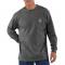 Carhartt K126 Workwear Pocket Long Sleeve T-Shirt - Carbon Heather