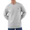 Carhartt K126 Workwear Pocket Long Sleeve T-Shirt - Heather Gray