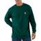 Carhartt K126 Workwear Pocket Long Sleeve T-Shirt - Hunter Green