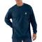 Carhartt K126 Workwear Pocket Long Sleeve T-Shirt - Navy